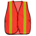 Construction Motorcycle Safety Reflective Vest Orange Warning Mesh